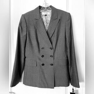 NWT TAHARI Arthur S. Levine Grey Suit Jacket Size 8